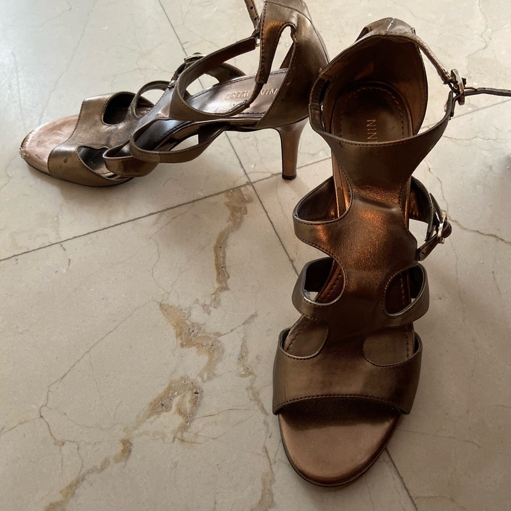 Nine West strappy heels